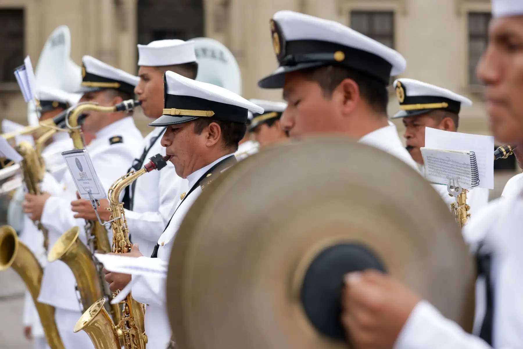 El cambio de guardia es una de las actividades que se realiza tradicionalmente en el espacio ejecutivo más importante de Lima Foto: ANDINA/Prensa Presidencia