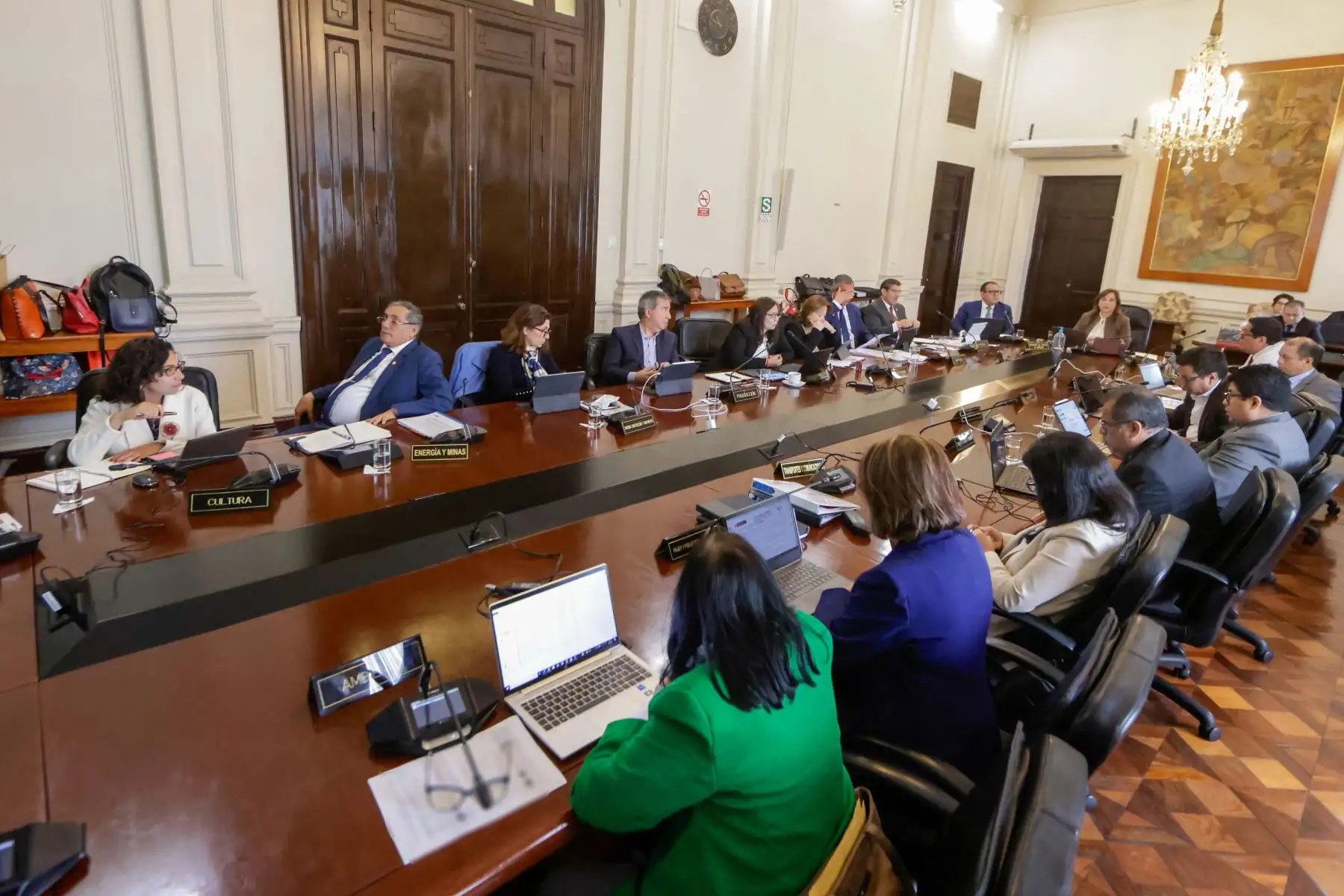 La presidenta Dina Boluarte preside la sesión del Consejo de Ministros, en Palacio de Gobierno.
Foto: ANDINA/Prensa Presidencia