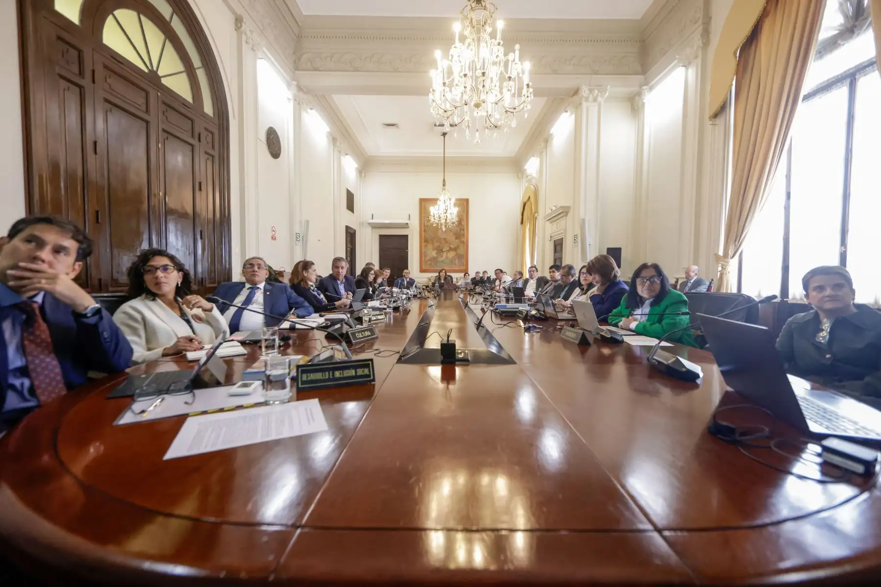 La presidenta Dina Boluarte preside la sesión del Consejo de Ministros, en Palacio de Gobierno.
Foto: ANDINA/Prensa Presidencia