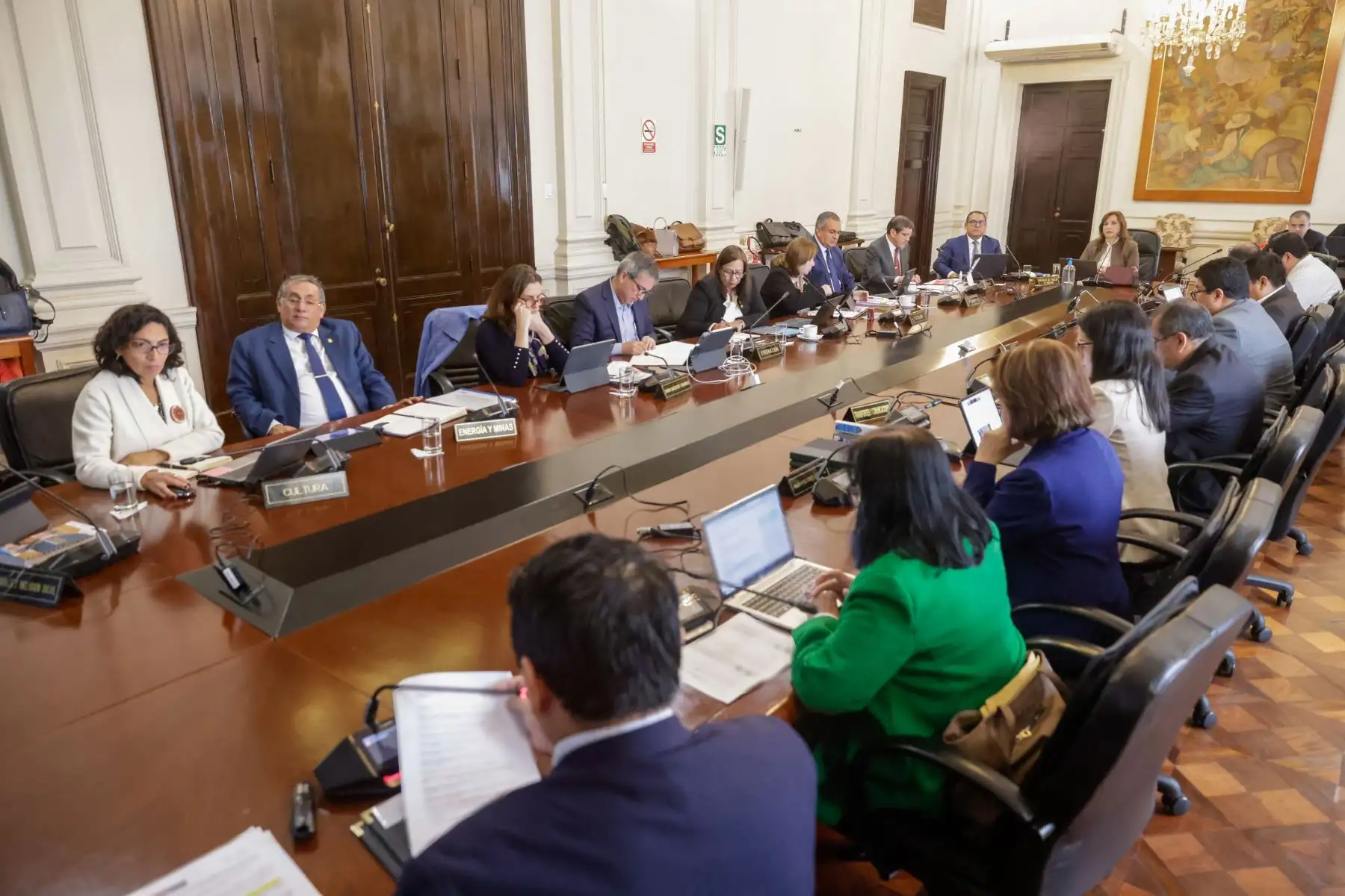 La presidenta Dina Boluarte preside la sesión del Consejo de Ministros, en Palacio de Gobierno.
Foto: ANDINA/Prensa Presidencia