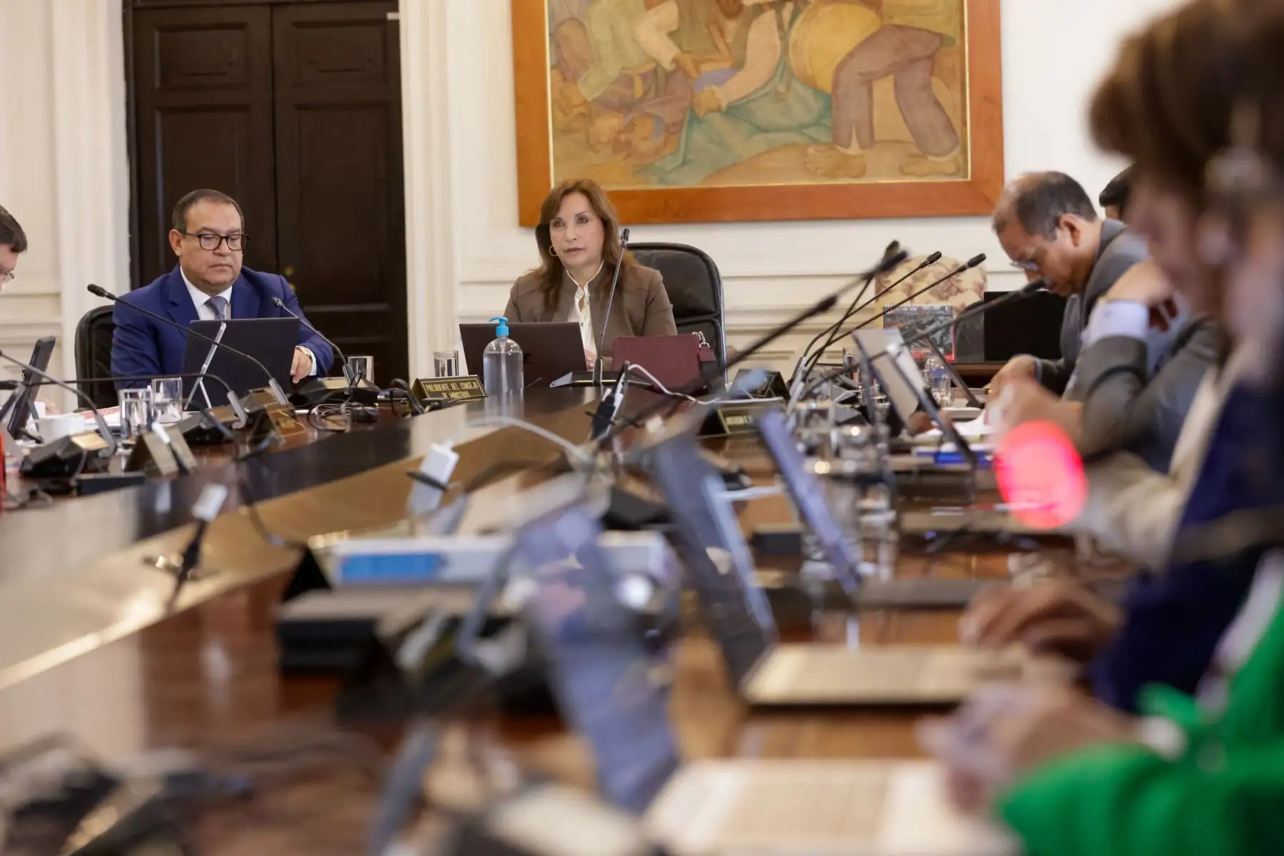 La presidenta Dina Boluarte preside la sesión del Consejo de Ministros, en Palacio de Gobierno.
Foto: ANDINA/Prensa Presidencia