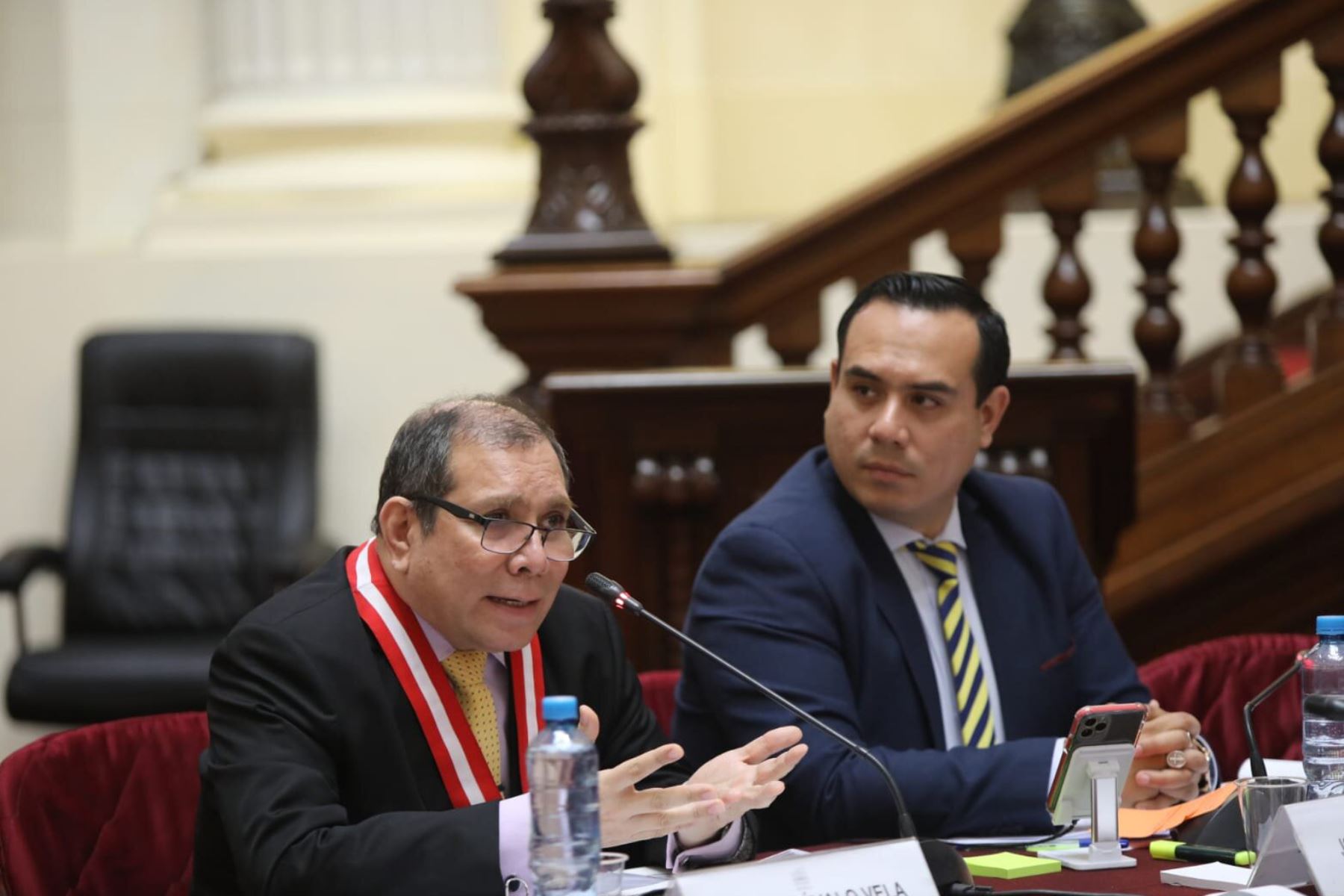 Javier Arévalo, presidente del PJ, se presentó ante la Comisión de Presupuesto. ANDINA/Difusión