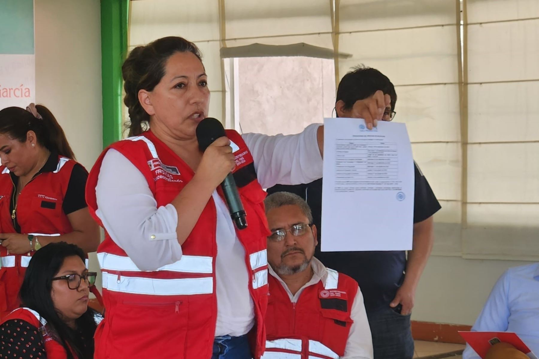 Una delegación del MTC llegó a la región San Martín para informar a la población y sus autoridades sobre el avance del proyecto puente Tarata. Foto: MTC/Difusión.