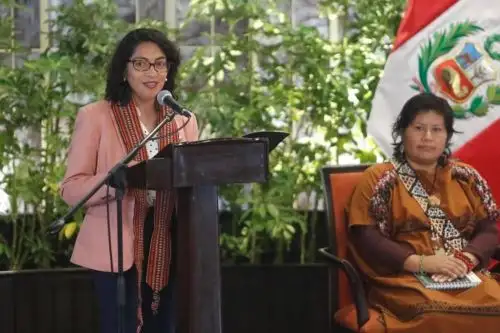 Autoridades reconocen la sabiduría y el liderazgo de la mujer indígena en los procesos de construcción de la nación. Foto: Ministerio de Cultura/Difusión