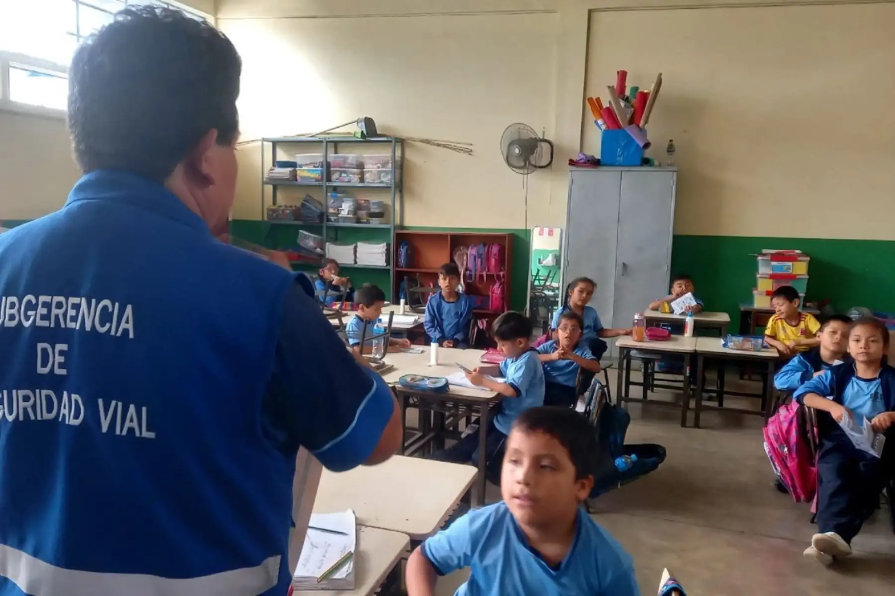 Personal de la Subgerencia de Seguridad Vial de la municipalidad provincial de Trujillo ha capacitado a alumnos de 35 instituciones educativas de los niveles inicial, primaria y secundaria. Foto: ANDINA/Cortesía Luis Puell