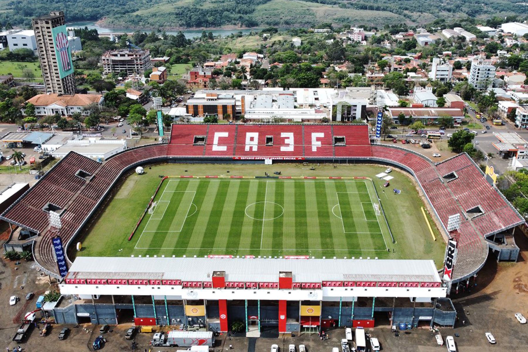 Así luce el estadio Antonio Aranda para el debut de la selección peruana ante Paraguay por la primera fecha de las Eliminatorias rumbo a la Copa del Mundo, Estados Unidos, México, Canadá 2026. Foto: Twitter/FPF