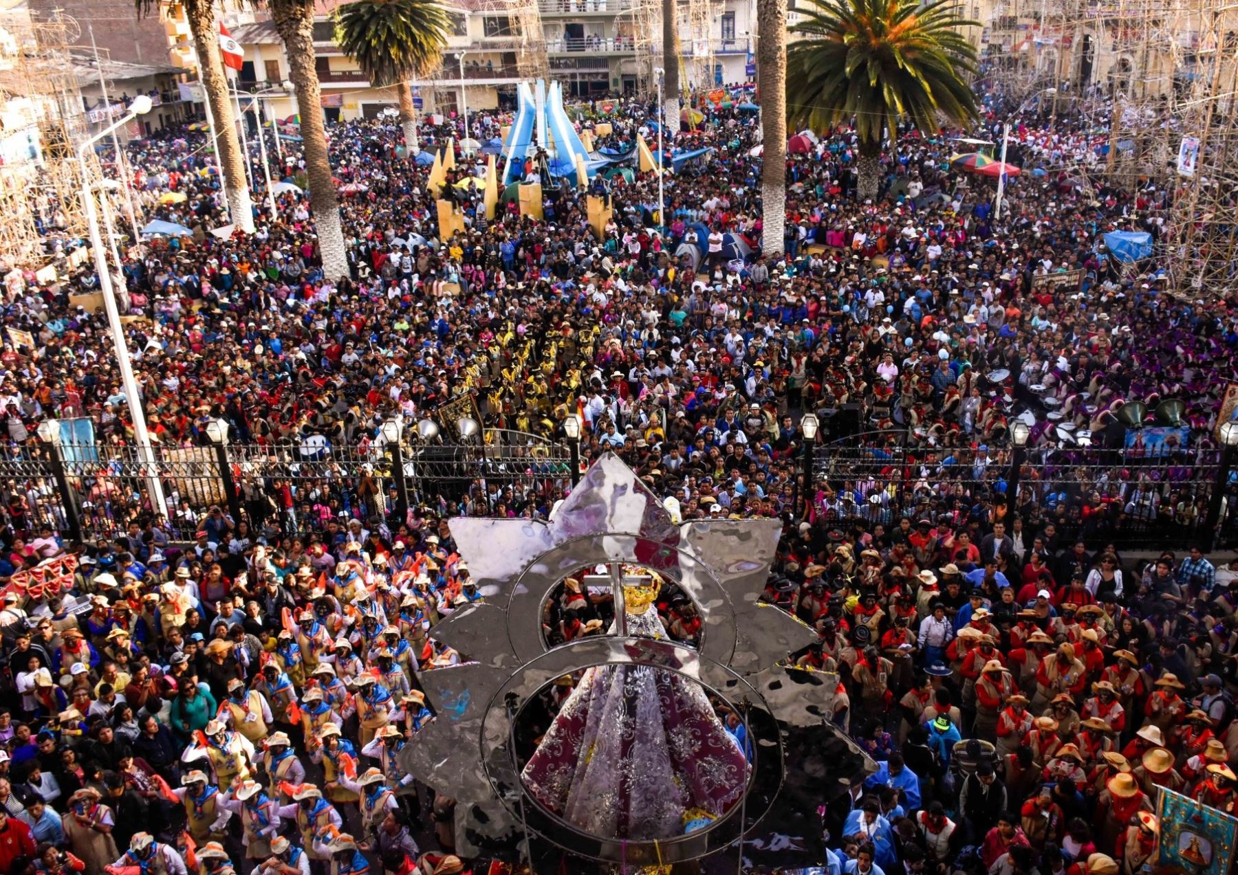 Miles de devotos participarán de las actividades centrales por el quinto aniversario de la coronación canónica de la Virgen de la Puerta de Otuzco. Los actos se realizarán en Trujillo desde este viernes 8 al martes 12 de septiembre. ANDINA/Difusión