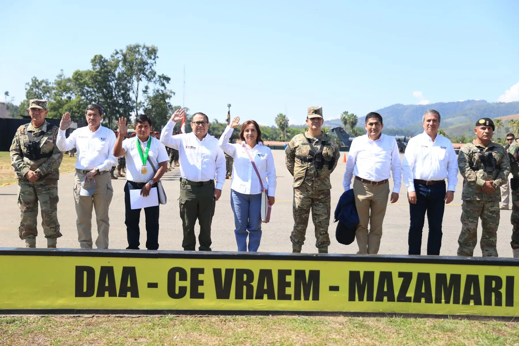 Presidenta Dina Boluarte inaugura el puente modular Bailey en la provincia de Chanchamayo. 
Foto: ANDINA/Prensa Presidencia