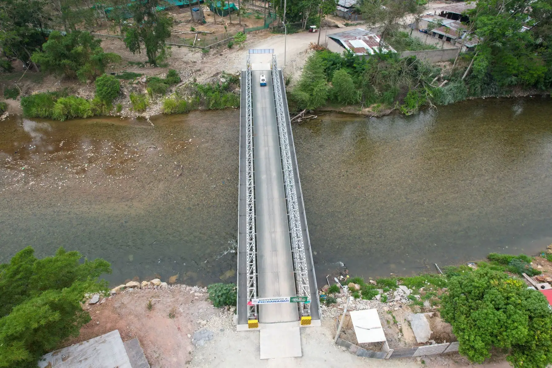 Presidenta Dina Boluarte inaugura el puente modular Bailey en la provincia de Chanchamayo. 
Foto: ANDINA/Prensa Presidencia