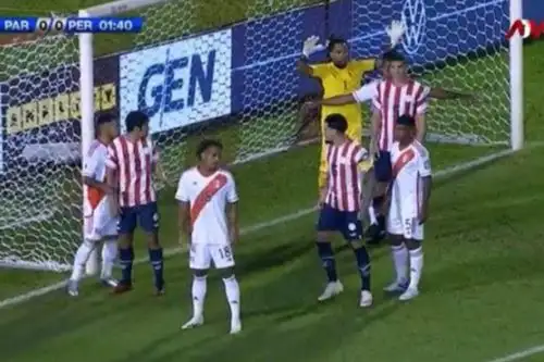 Pedro Gallese, tuvo una destacada participación en el partido debut de la Bicolor con miras al Mundial 2026. Foto: Captura TV