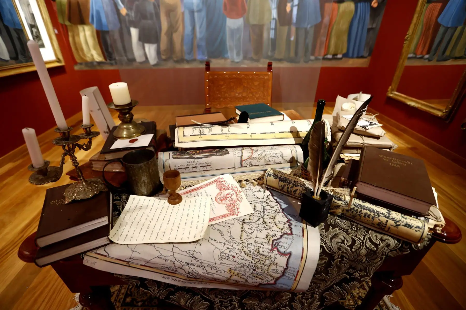 La Casa del General Don José de San Martín en Pisco ahora ofrece nuevos elementos de la museografía moderna como maquetas, infografías e imágenes, además de un holograma del héroe planificando la Independencia del Perú. Foto: ANDINA/Daniel Bracamonte