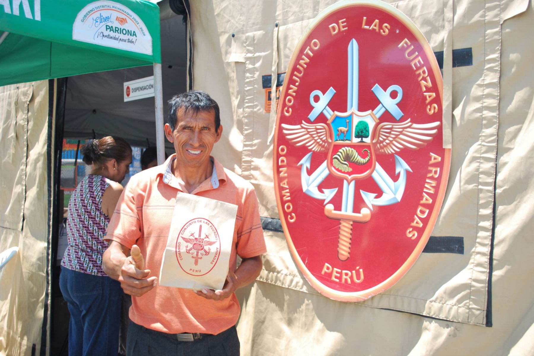 El Comando Conjunto de las Fuerzas Armadas organiza una campaña cívica multisectorial en el distrito de Pichanaqui, región Junín. Foto: ANDINA/CCFFAA