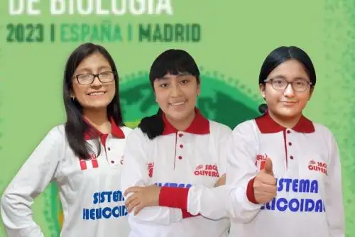 Escolares peruanas ganan medallas en la Olimpiada Iberoamericana de Biología en España. Foto:ANDINA/Difusión