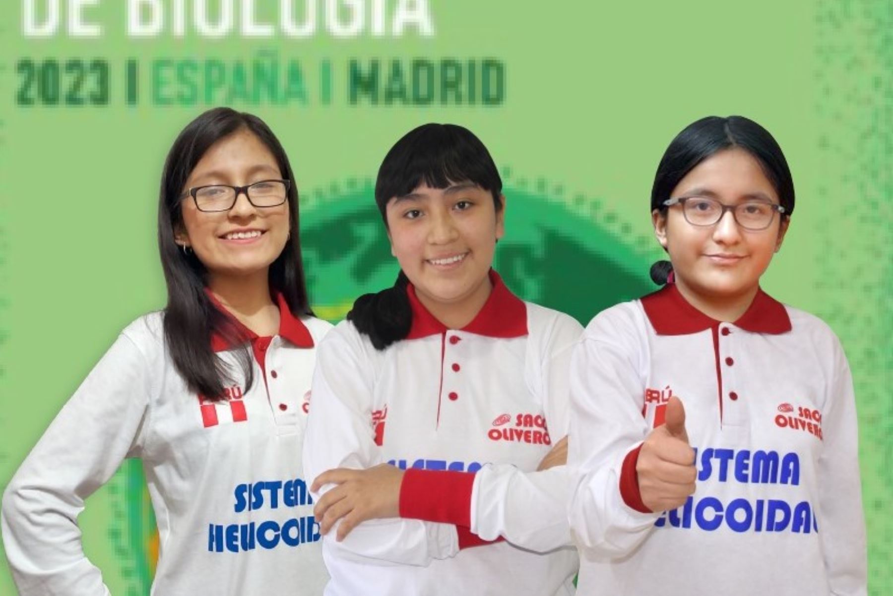 Escolares peruanas ganan medallas en la Olimpiada Iberoamericana de Biología en España. Foto:ANDINA/Difusión