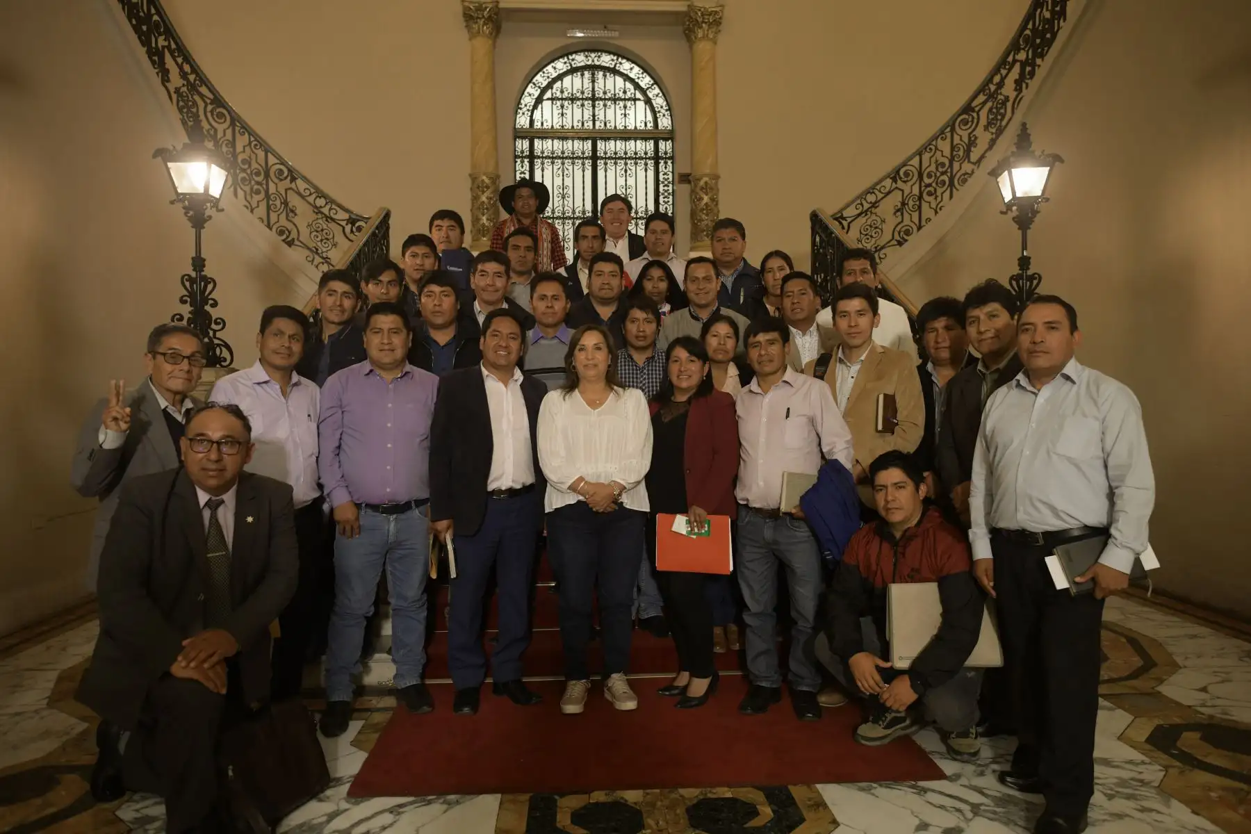 Presidenta Dina Boluarte, se reunió con alcaldes de Apurímac y Puno Foto: ANDINA/Prensa Presidencia