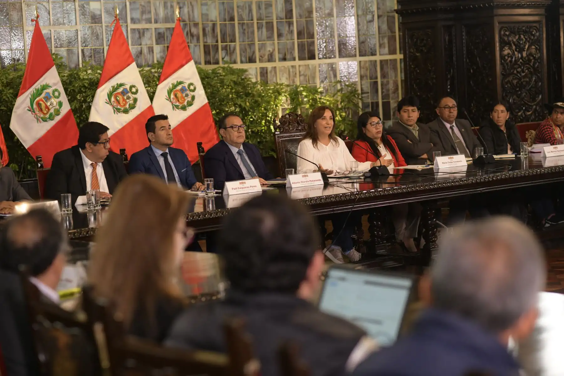 Presidenta Dina Boluarte, se reunió con alcaldes de Apurímac y Puno Foto: ANDINA/Prensa Presidencia