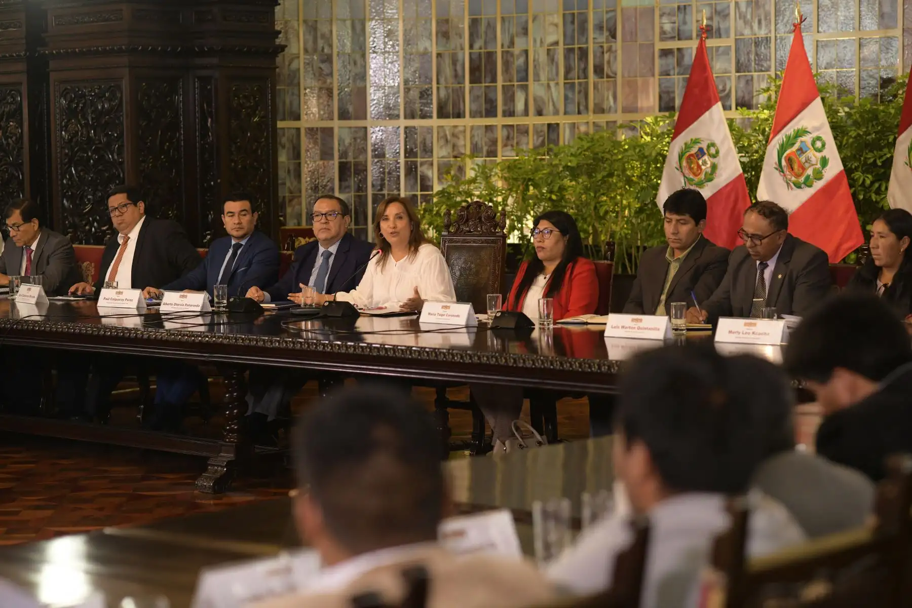 Presidenta Dina Boluarte, se reunió con alcaldes de Apurímac y Puno Foto: ANDINA/Prensa Presidencia