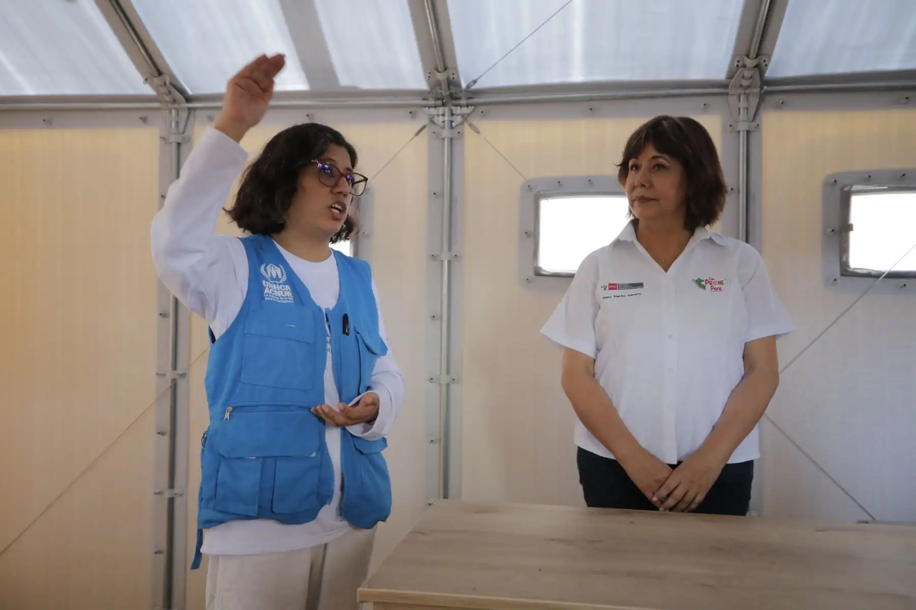 Ministra de la Mujer y Poblaciones Vulnerables, Nancy Tolentino, visitó el Centro Emergencia Mujer Regular de Tumbes
Foto: MIMP