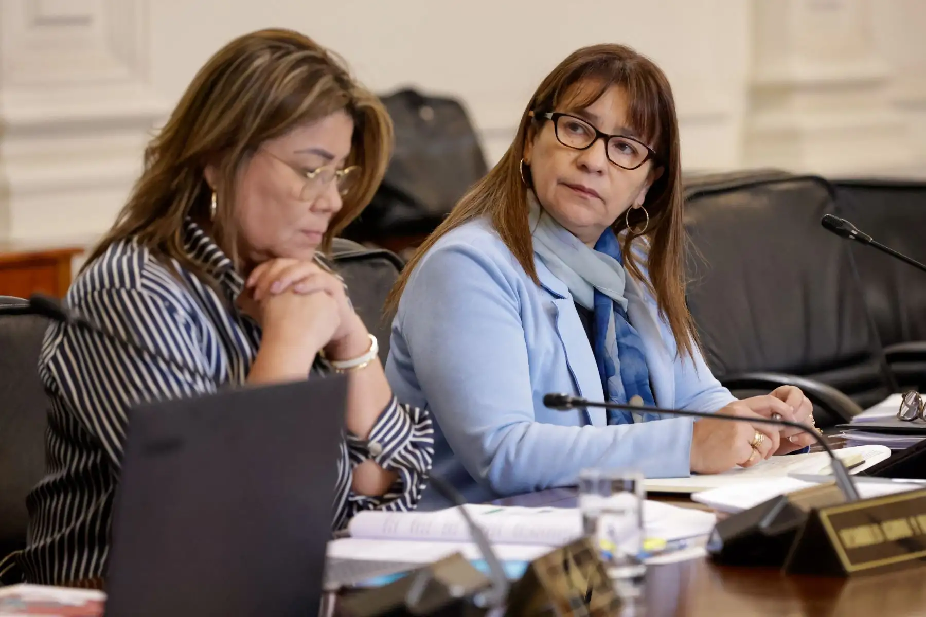 La presidenta de la república, Dina Boluarte Zegarra, preside esta mañana la sesión del Consejo de Ministros. Foto: ANDINA/ Prensa Presidencia