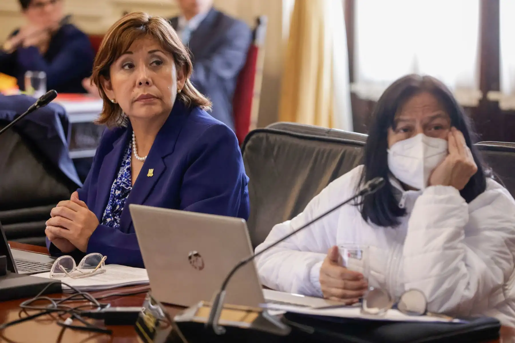 La presidenta de la república, Dina Boluarte Zegarra, preside esta mañana la sesión del Consejo de Ministros. Foto: ANDINA/ Prensa Presidencia