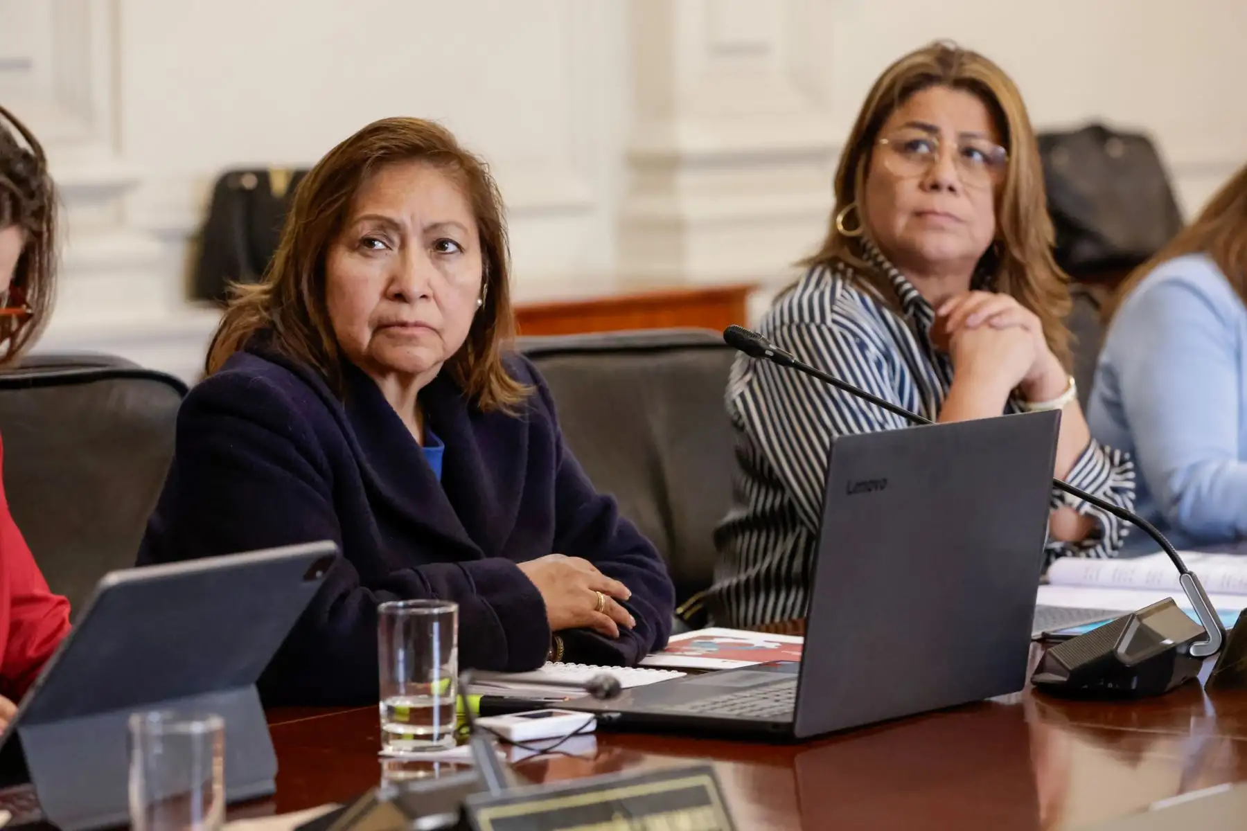 La presidenta de la república, Dina Boluarte Zegarra, preside esta mañana la sesión del Consejo de Ministros. Foto: ANDINA/ Prensa Presidencia