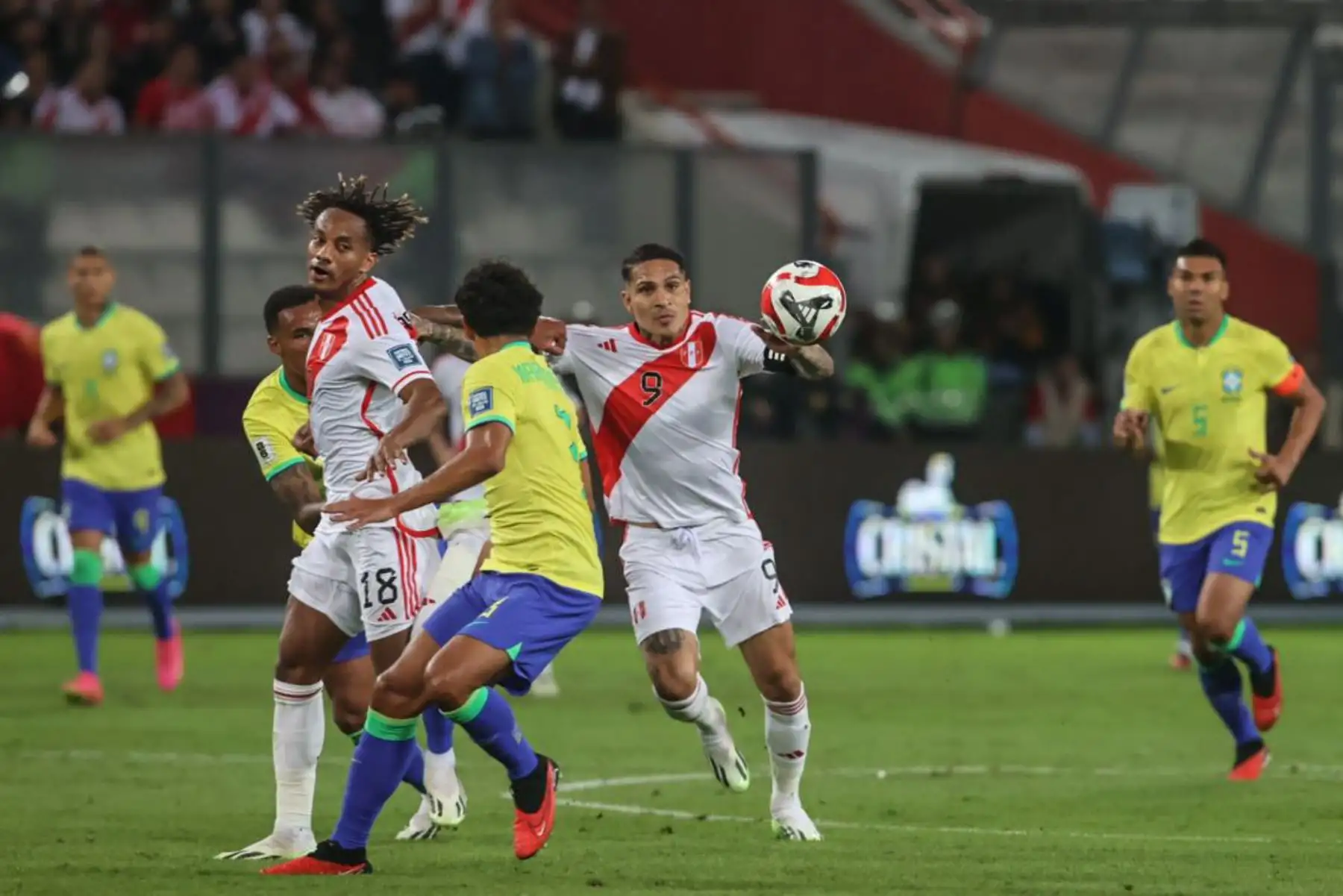 Perú enfrenta al poderoso cuadro de Brasil en Lima. Foto: ANDINA/Juan Carlos Guzmán