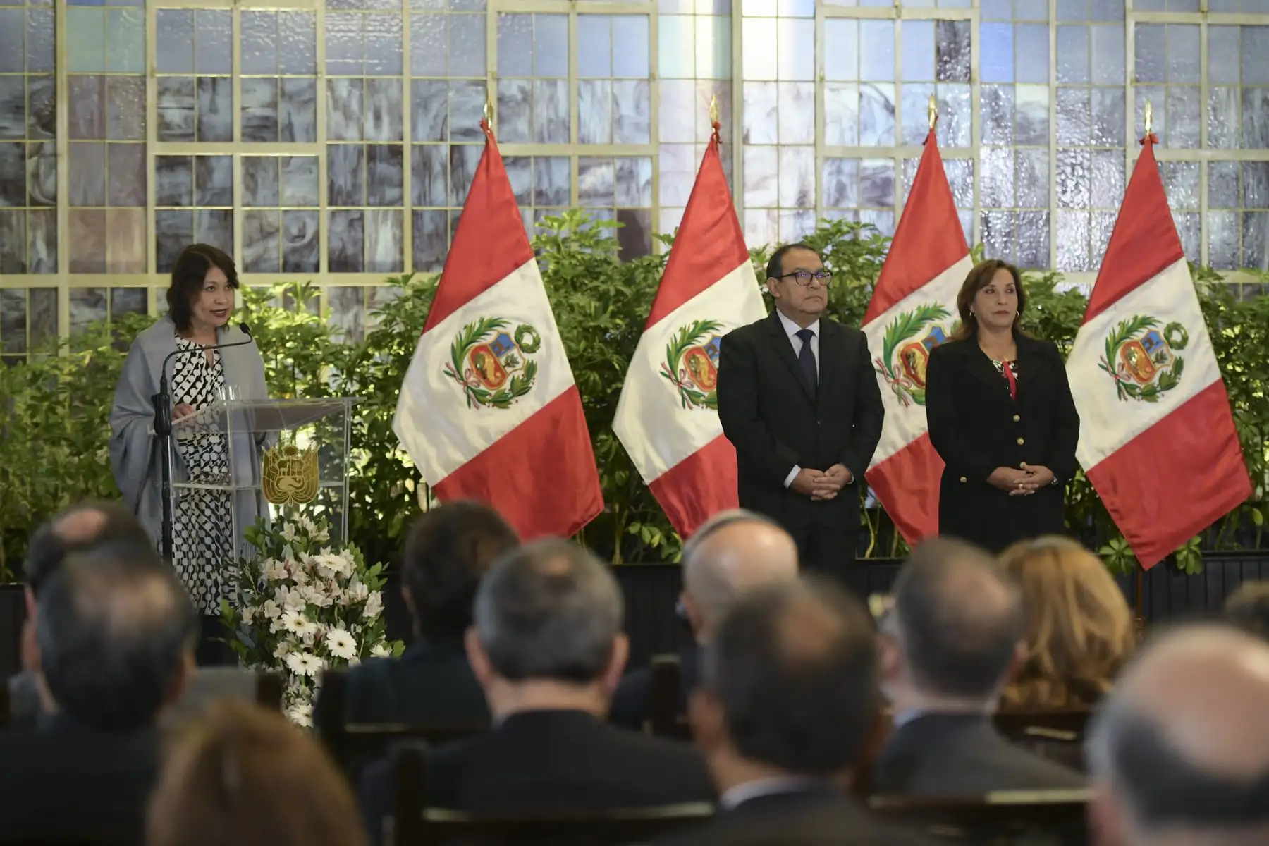 Presidenta Dina Boluarte preside la ceremonia de presentación de las sedes APEC en el Perú - 2024.
Foto: ANDINA/Prensa Presidencia
