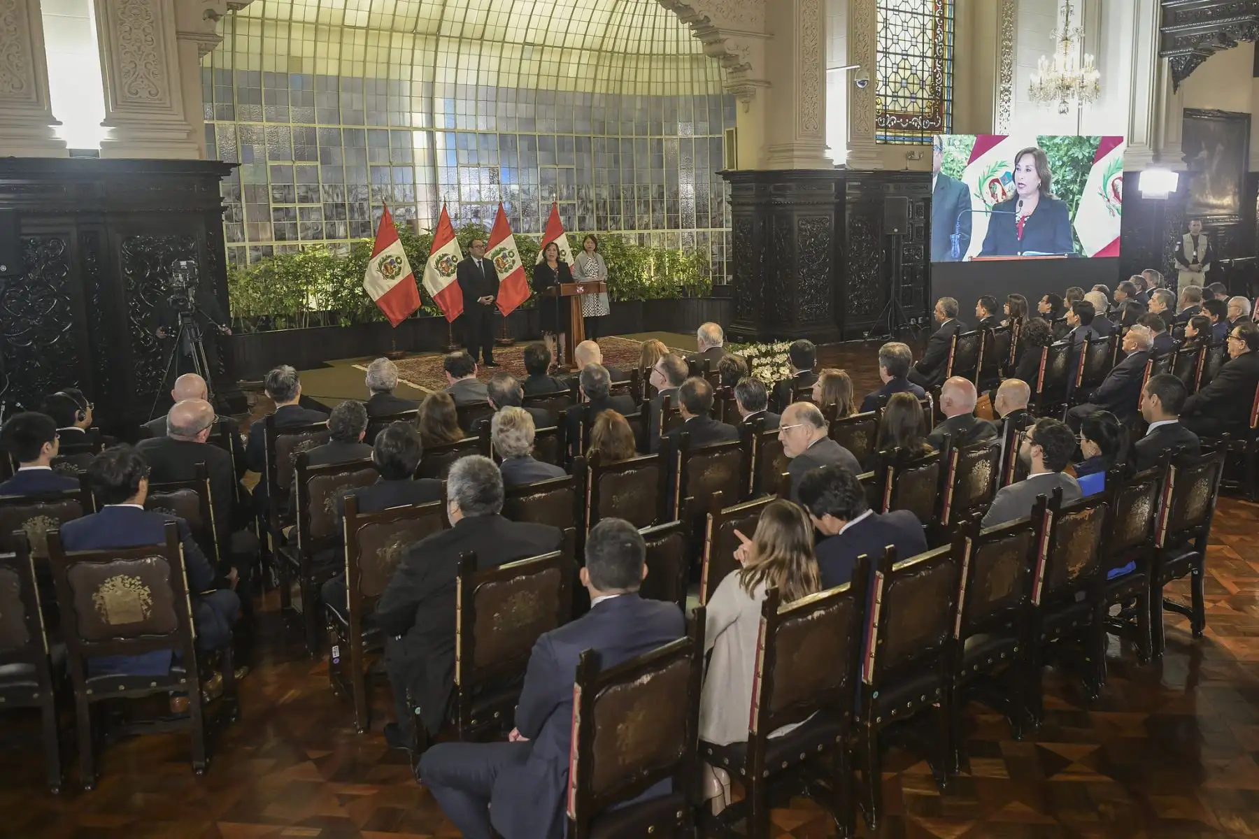 Presidenta Dina Boluarte preside la ceremonia de presentación de las sedes APEC en el Perú - 2024.
Foto: ANDINA/Prensa Presidencia