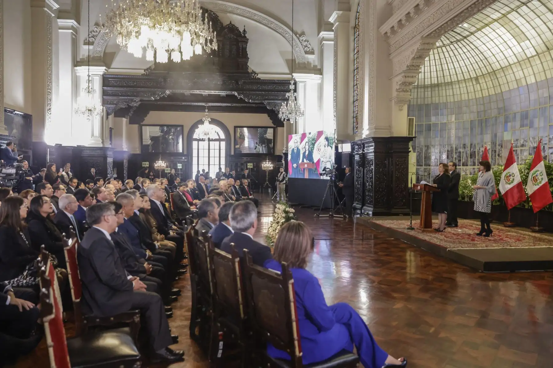 Presidenta Dina Boluarte preside la ceremonia de presentación de las sedes APEC en el Perú - 2024.
Foto: ANDINA/Prensa Presidencia