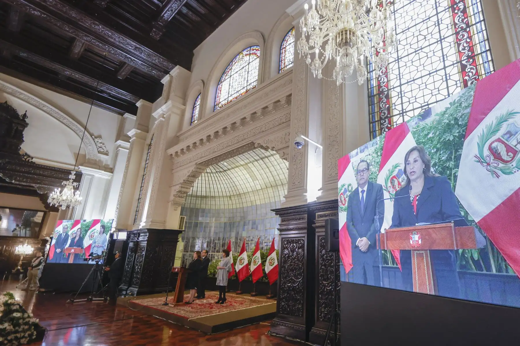 Presidenta Dina Boluarte preside la ceremonia de presentación de las sedes APEC en el Perú - 2024.
Foto: ANDINA/Prensa Presidencia