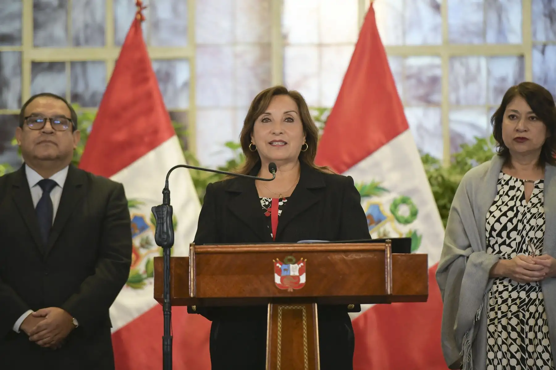 Presidenta Dina Boluarte preside la ceremonia de presentación de las sedes APEC en el Perú - 2024.
Foto: ANDINA/Prensa Presidencia