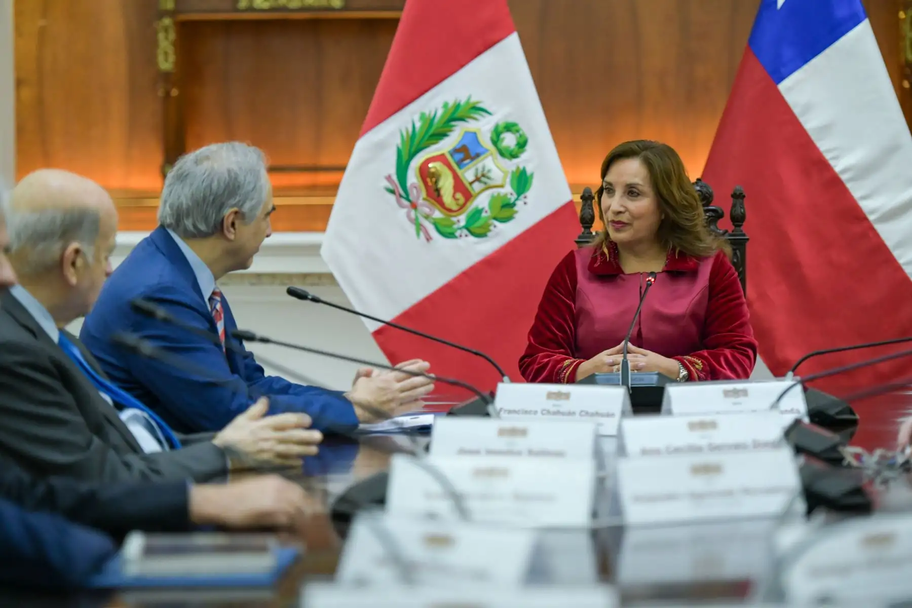 Presidenta Dina Boluarte recibe en audiencia a delegación del Congreso de Chile.
Foto: ANDINA/ Prensa presidencia