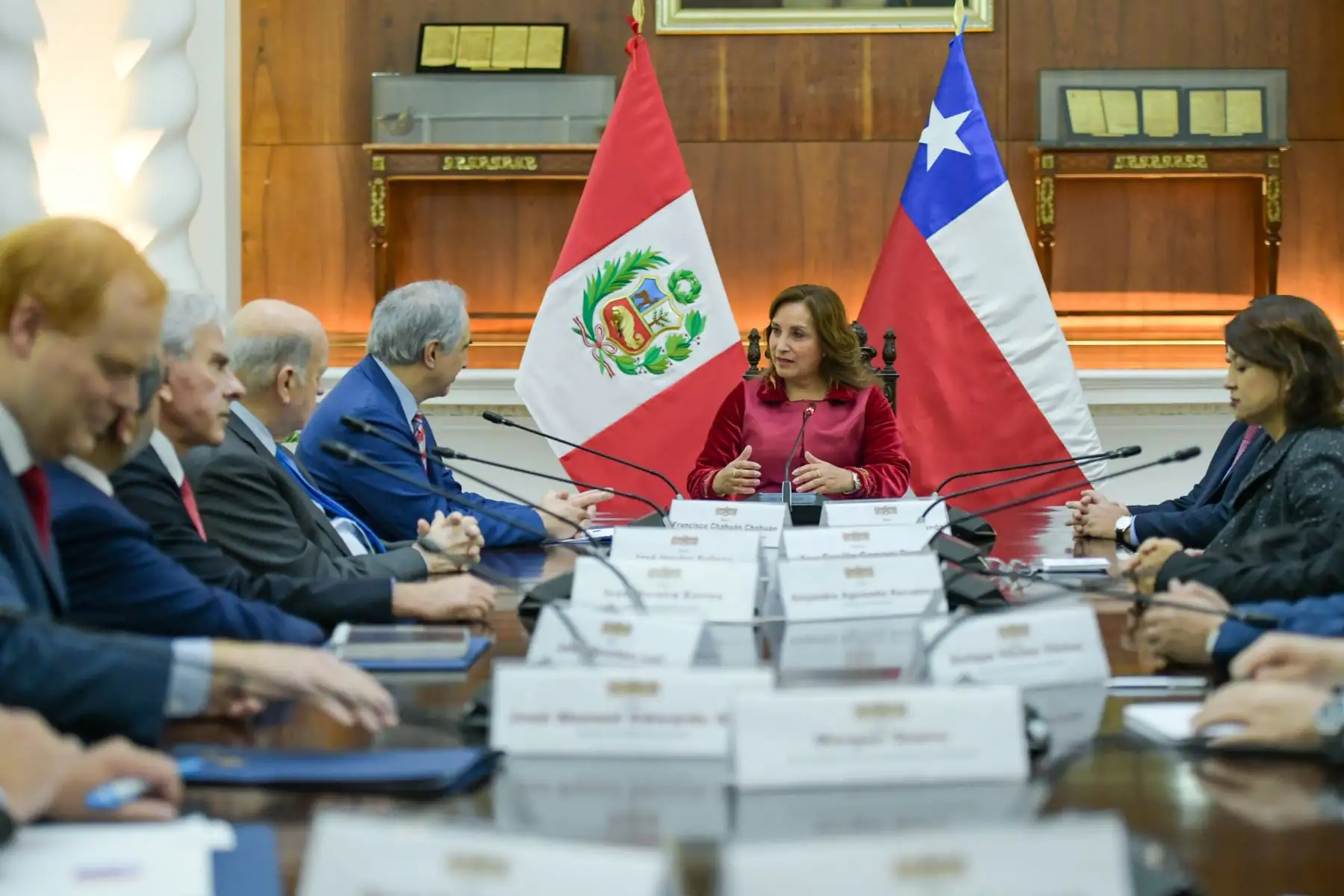 Presidenta Dina Boluarte recibe en audiencia a delegación del Congreso de Chile.
Foto: ANDINA/ Prensa presidencia