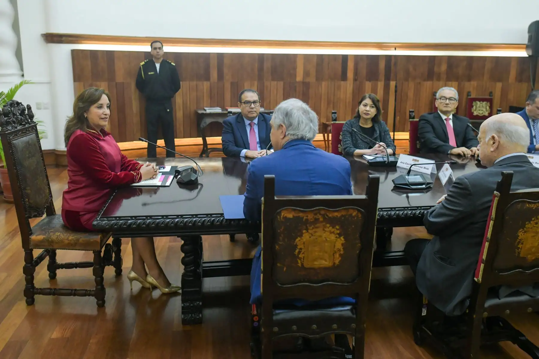Presidenta Dina Boluarte recibe en audiencia a delegación del Congreso de Chile.
Foto: ANDINA/ Prensa presidencia