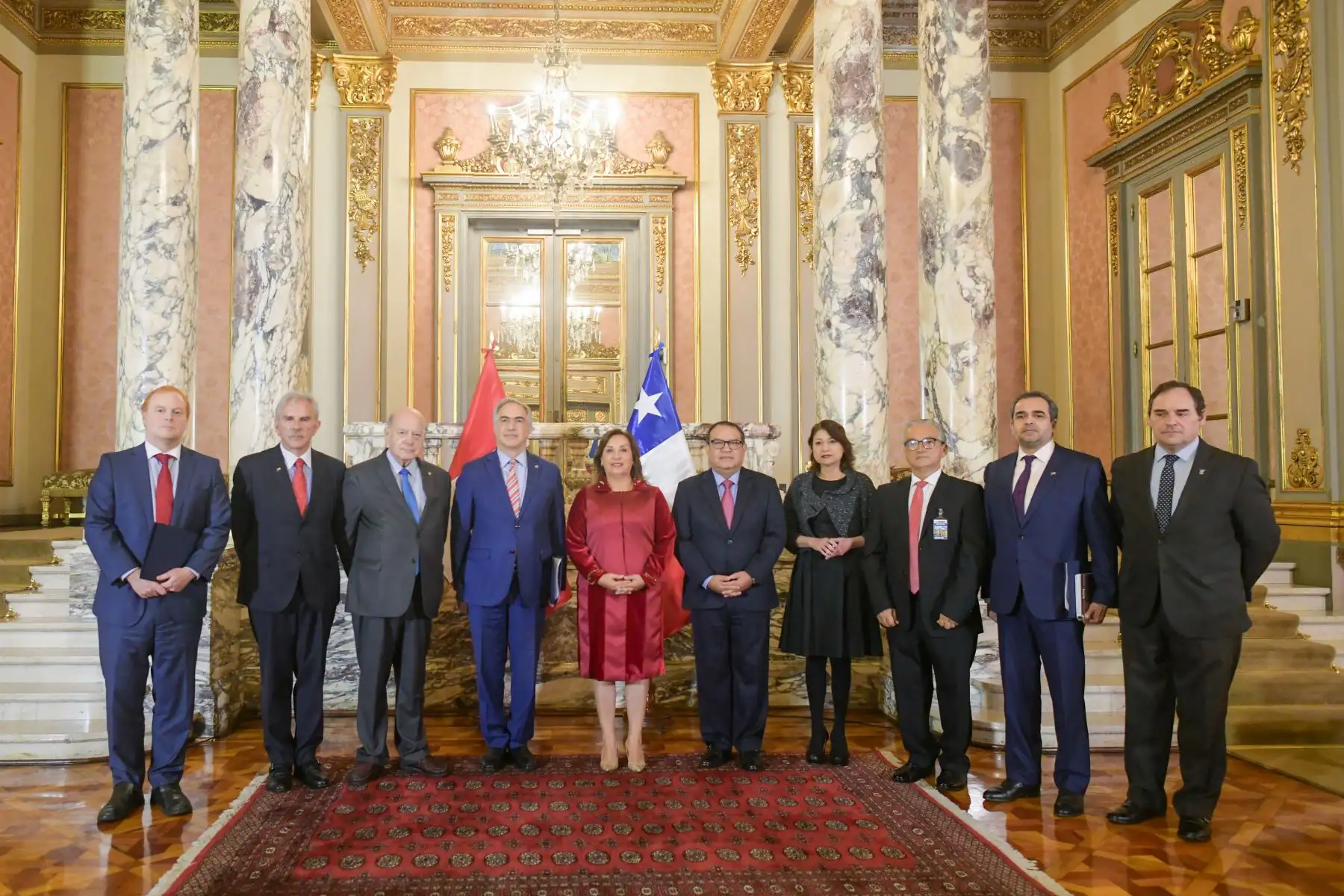 Presidenta Dina Boluarte recibe en audiencia a delegación del Congreso de Chile.
Foto: ANDINA/ Prensa presidencia