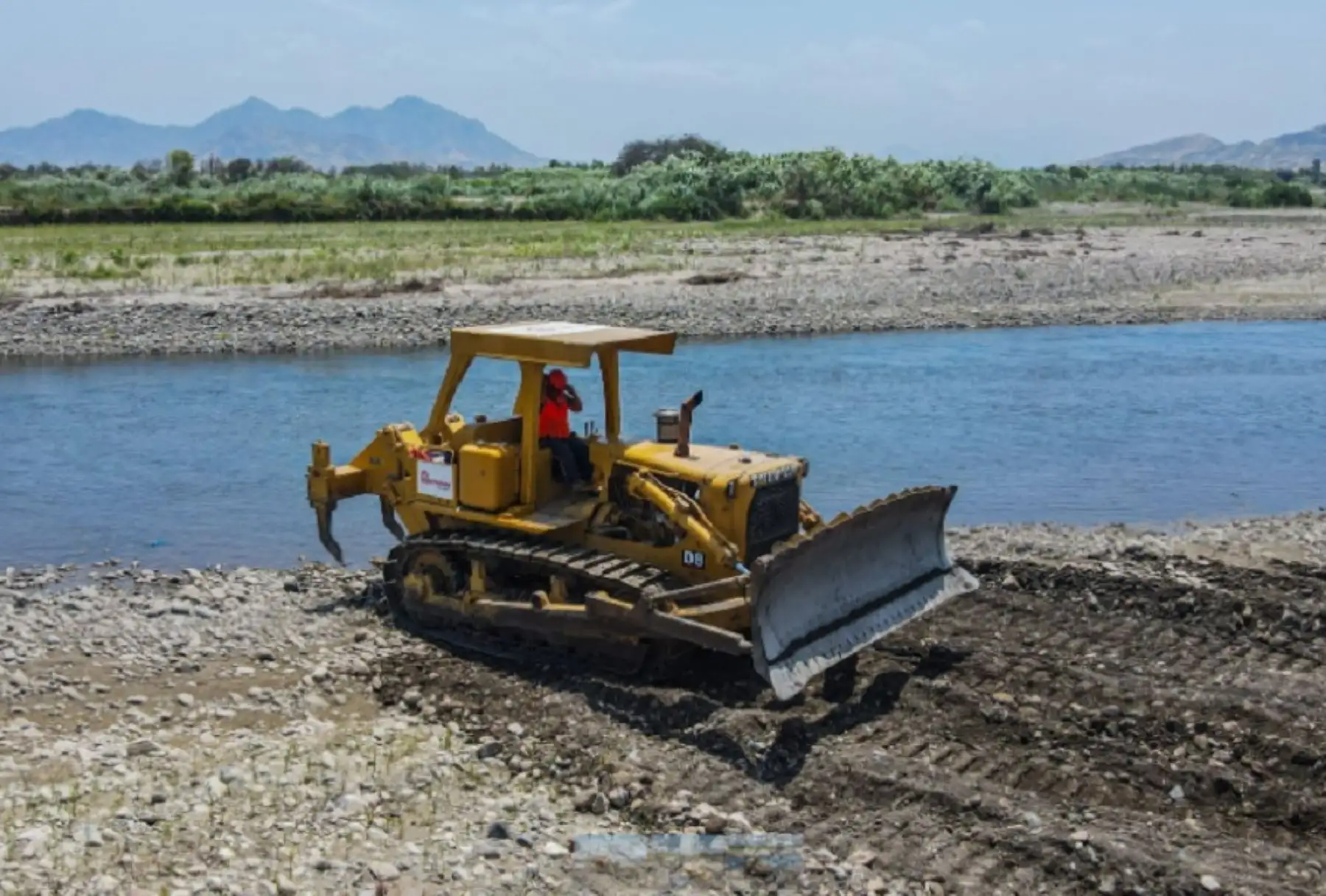 Avanzan los trabajos de encauzamiento del río San Cristóbal para evitar posibles desbordes. ANDINA/Difusión