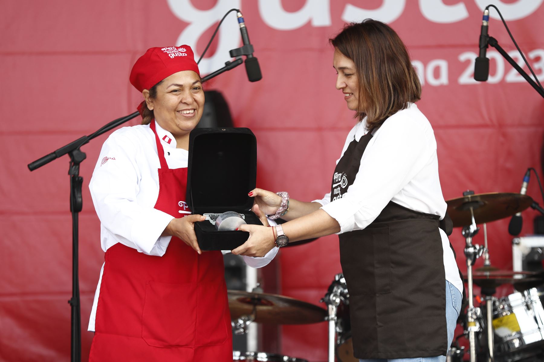 Premiación al Plato Más Querido en el día de cierre de la feria gastronómica Perú Mucho Gusto Tacna 2023.
Foto: ANDINA/ Daniel Bracamonte