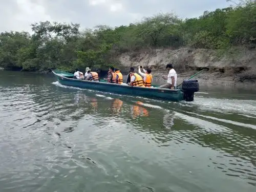 Sernanp destacó la importancia del Santuario Los Manglares de Tumbes como destino turístico y el gran aporte que brindan a los pescadores locales que se dedican a la recolección sostenible de la concha negra. Foto: Milagros Rodríguez