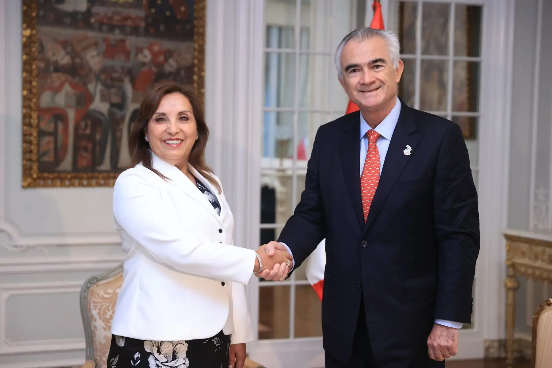 Presidenta Dina Boluarte se reunió con el secretario ejecutivo de la Comisión Económica para América Latina y el Caribe CEPAL, José Manuel Salazar.
Foto: ANDINA/Prensa Presidencia