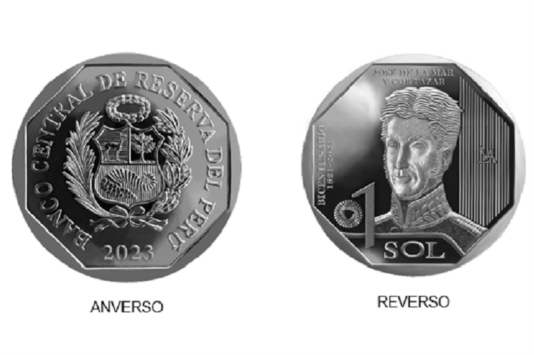 El Banco Central de Reserva del Perú emitió la octava moneda de la serie numismática Constructores de la República Bicentenario 1821-2021, alusiva a José de la Mar y Cortázar, en el marco de la conmemoración del Bicentenario de la Independencia del Perú. Foto: Cortesía.