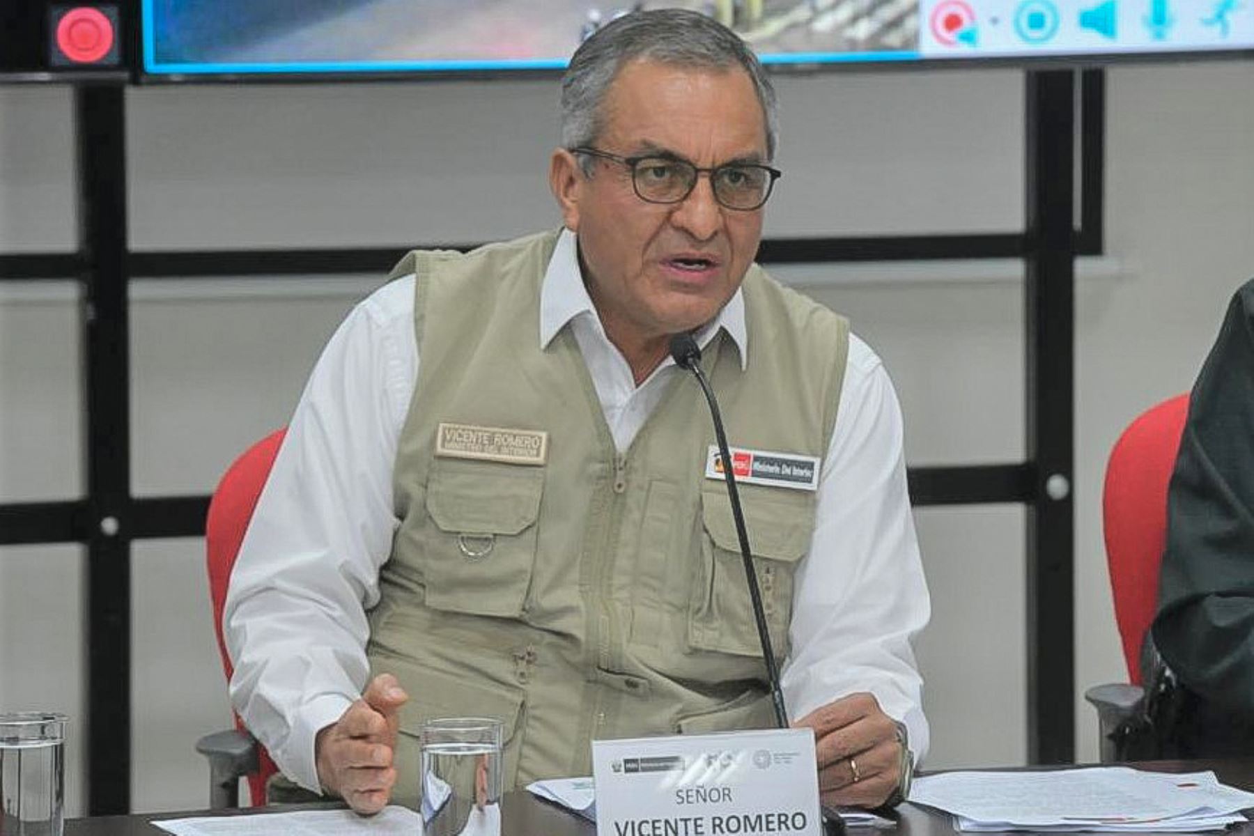 Vicente Romero, ministro del Interior. ANDINA/Difusión