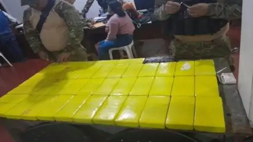 Fiscalía Antidrogas logró, en operativo conjunto en el Vraem, el decomiso de 42 kg de cocaína.