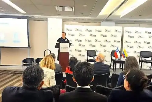 Presidenta pro tempore del Consejo Empresarial de la Alianza del Pacífico (CEAP) 2023-2024, Rosa Bueno de Lercari, invitó a los capitales en Estados Unidos a invertir en los países del bloque latinoamericano. Foto: Cortesía.