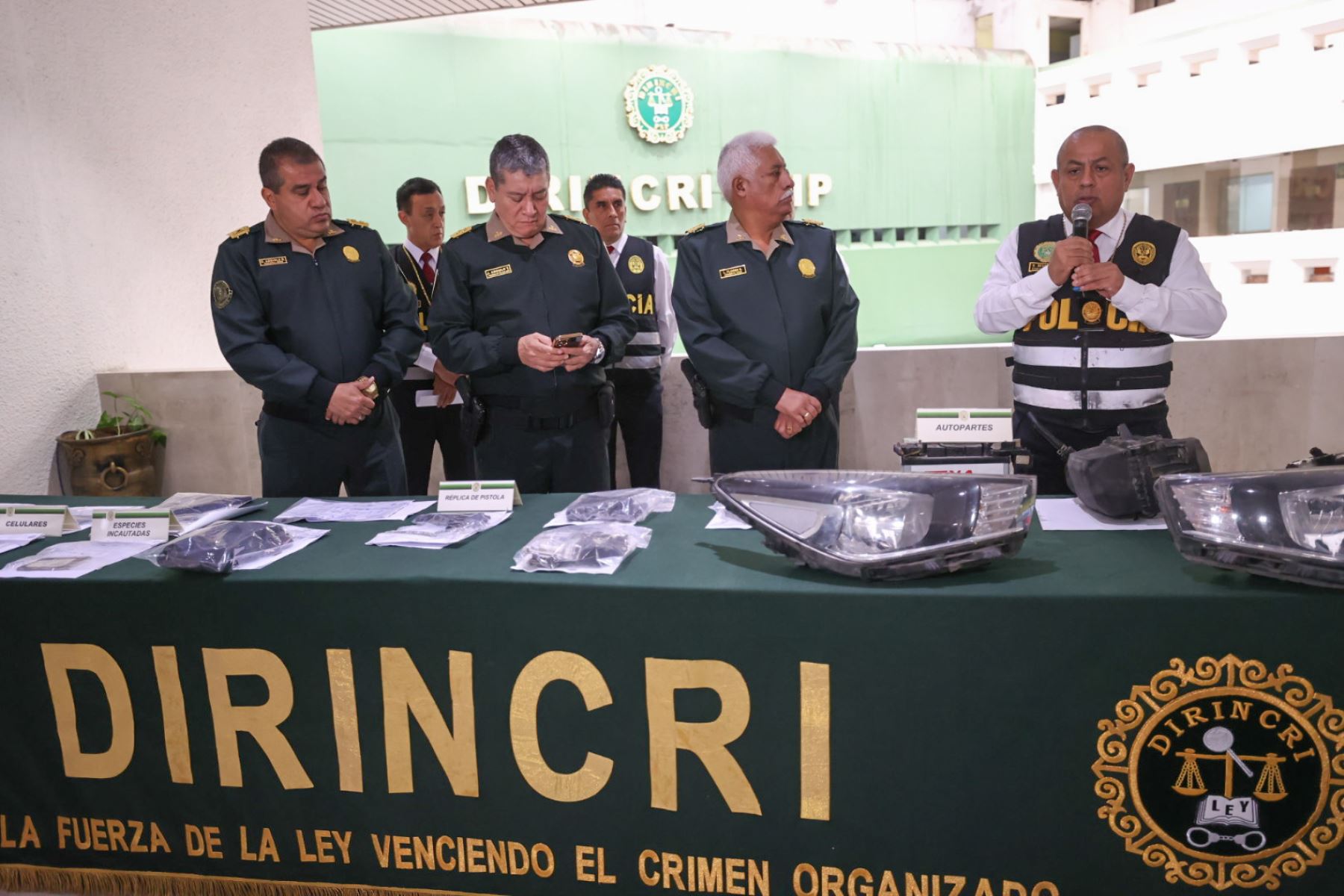 La Policía Nacional del Perú, a través de la Dirección de Investigación Criminal, brindó detalles sobre importantes intervenciones que se realizaron en San Juan de Lurigancho y San Martín de Porres. 
Foto: ANDINA/Juan Carlos Guzmán