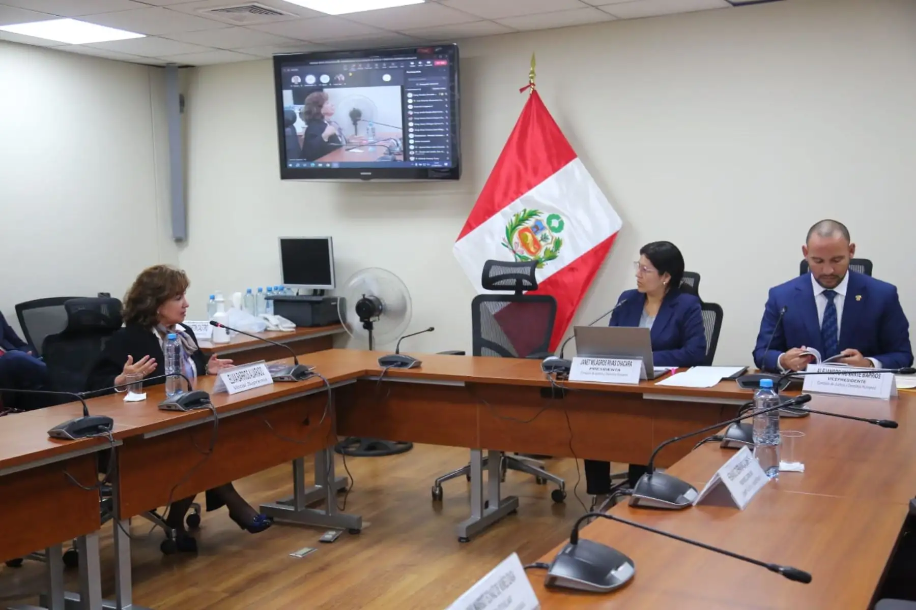 Congreso: Comisión de Justicia recibió a vocales supremos del PJ como testigos