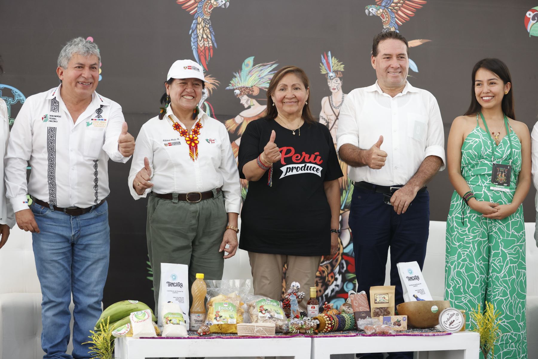 Ministra del Ambiente, Albina Ruiz  y Ministra de Producción, Ana María Choquehuanca   participan en la Expo Amazónica 2023. 
Foto: ANDINA/Vidal Tarqui