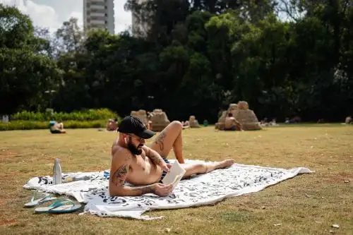 Ola de calor en Brasil.