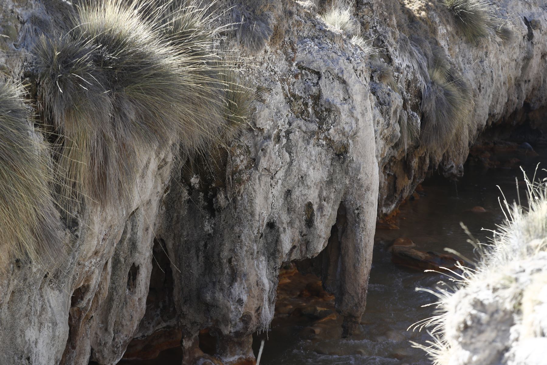 Formación rocosa con forma de cabeza de elefante, ubicada cerca del valle de los géiseres en el Área de Conservación Regional Vilacota Maure de Tacna. Foto: ANDINA/Daniel Bracamonte