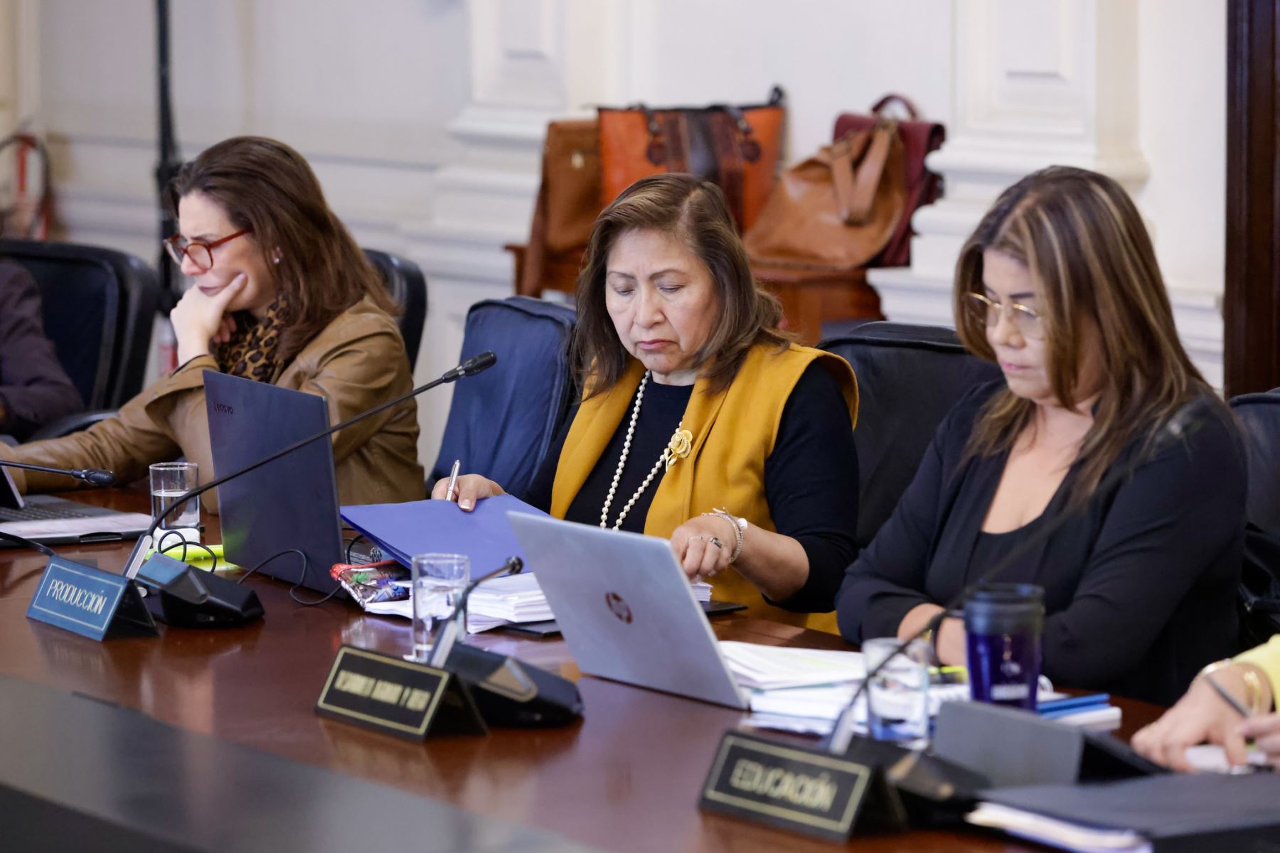 La presidenta Dina Boluarte preside, la sesión del Consejo de Ministros, en Palacio de Gobierno.
Foto: ANDINA/Prensa Presidencia