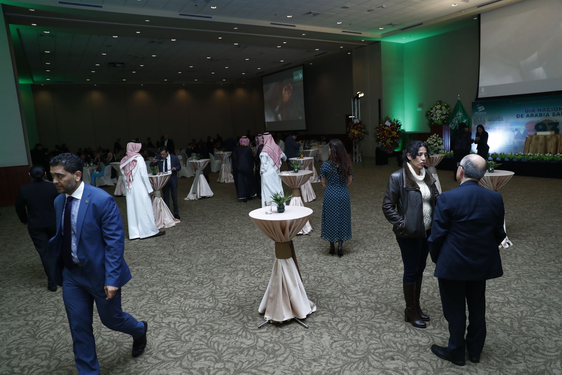 La ceremonia por el Día Nacional de Arabia Saudita se realizó en el Swissotel de San Isidro, con la participación de importantes personalidades del ámbito político y gubernamental. Foto: ANDINA/Daniel Bracamonte